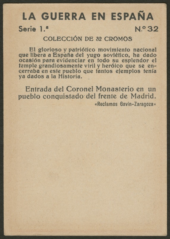 Spanish Civil War Postcards Spanish Civil War Postcard 095 Digital Tamiment